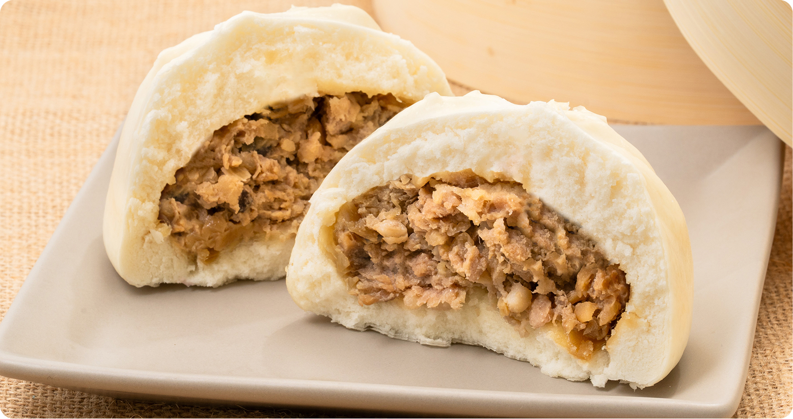 ごろっと素材の肉まんのイメージ